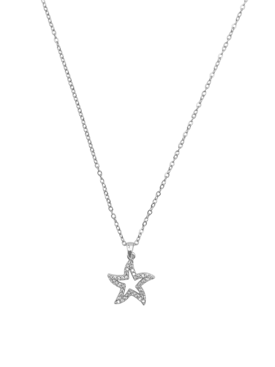 Çelik Yıldız Figürlü Kolye - Bilen Jewelry