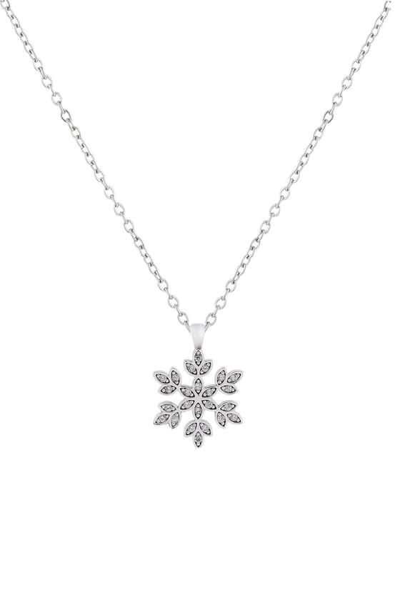 Kar tanesi Silver Zirkon Kolye - Bilen Jewelry